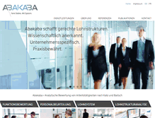 Tablet Screenshot of abakaba.ch